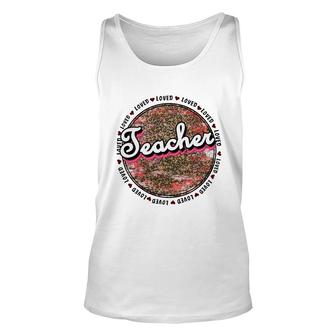 Teacher Loved Circle Great Decoration Gift Unisex Tank Top - Seseable