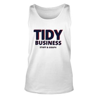 Tidy Business Staff And Graph Unisex Tank Top | Mazezy