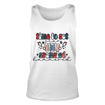 Time To Set Spangled Attractive Gift 2022 Unisex Tank Top - Thegiftio