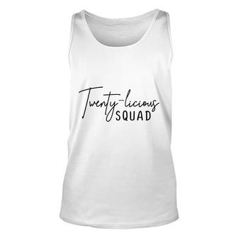 Twenty Licious Squad And Beautiful 20Th Birthday Since I Was Born In 2002 Unisex Tank Top - Seseable