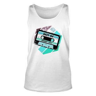 Vintage Best Of August 1964 Cassette Retro Birthday Tape Unisex Tank Top - Seseable