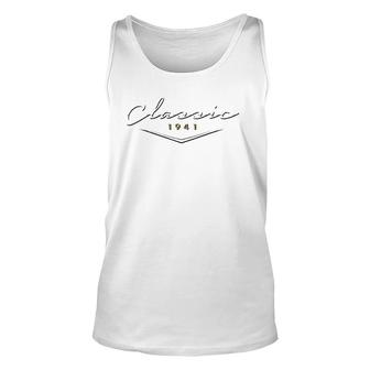 Vintage Classic 1941 Birthday Gifts For Dad Husband Unisex Tank Top - Seseable