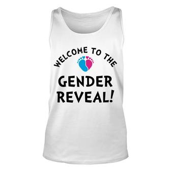 Welcome To The Gender Baby Gender Reveal Party Unisex Tank Top - Seseable