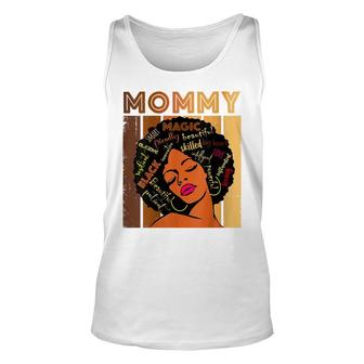 Womens Black Smart Mom Afro African American Women Mother Day Unisex Tank Top - Thegiftio UK