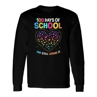 100Th Day Of School 100 Days Of School Teacher Students Long Sleeve T-Shirt - Seseable