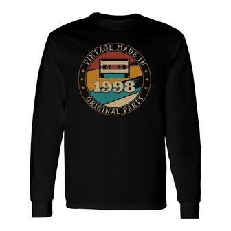 23 Years Old Mixtape Cassette Made In 1998 23Rd Birthday Long Sleeve T-Shirt - Seseable