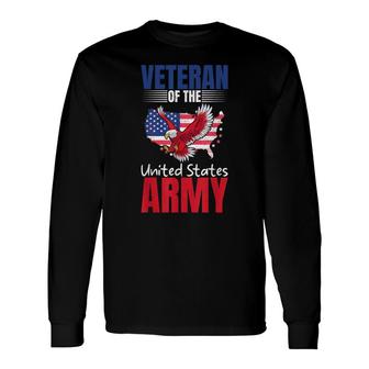 4Th July Memorial Day Veteran Of The United States Army Long Sleeve T-Shirt - Seseable