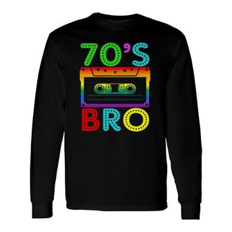 70S Bro For Halloween Matching Costume Long Sleeve T-Shirt - Seseable
