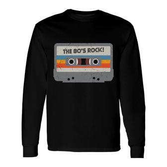 80S Styles The 80S Rock Radio Great Graphic Long Sleeve T-Shirt - Seseable
