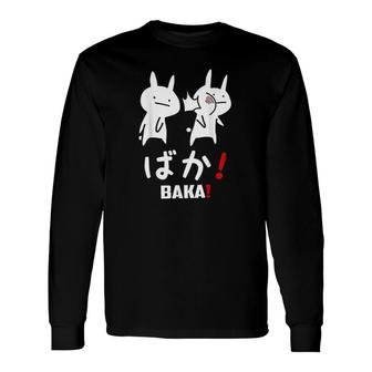 Anime Baka Rabbit Slap Japanese Long Sleeve T-Shirt - Monsterry