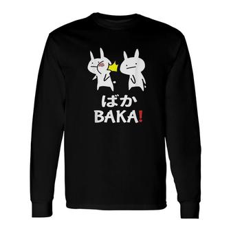 Anime Japanese Baka Rabbit Slap Long Sleeve T-Shirt - Monsterry