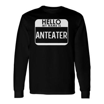 Anteater Costume Easy Halloween Outfit Long Sleeve T-Shirt T-Shirt | Mazezy