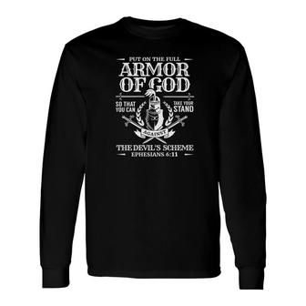 Armor Of God Bible Quote Christian Premium Long Sleeve T-Shirt - Monsterry AU