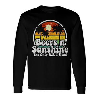 Beers Sunshine The Only I Need Enjoyable 2022 Long Sleeve T-Shirt - Thegiftio