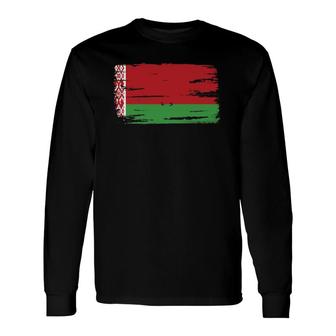 Belarus Belarusian Flag Vacation Travel Souvenir Long Sleeve T-Shirt T-Shirt | Mazezy