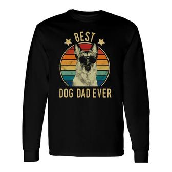 Best Dog Dad Ever Belgian Malinois Fathers Day Long Sleeve T-Shirt - Seseable