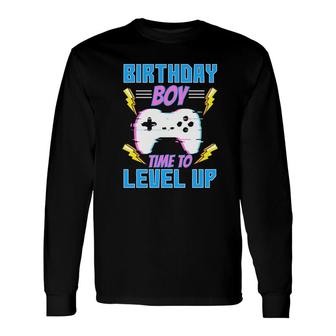Birthday Boy Controller Birthday Boy Matching Video Gamer Long Sleeve T-Shirt - Seseable