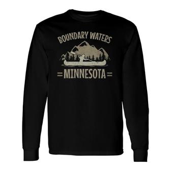 Boundary Waters Canoe Trip Minnesota Long Sleeve T-Shirt T-Shirt | Mazezy
