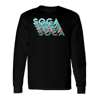 Caribbean Soca Wave Soca 2022 Long Sleeve T-Shirt T-Shirt | Mazezy