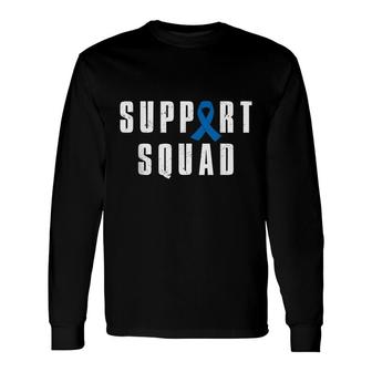 Child Abuse Prevention Awareness Warrior Support Squad Long Sleeve T-Shirt - Seseable