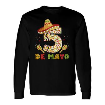 Cinco De Mayo Sombrero Mexican 5 De Mayo Long Sleeve T-Shirt - Seseable