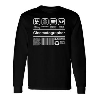 Cinematographer Cinematography Dop Long Sleeve T-Shirt | Mazezy