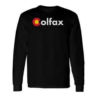 Colorado Flag Colfax Graphic Long Sleeve T-Shirt T-Shirt | Mazezy