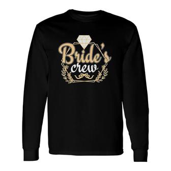Cool Bride Crew Diamond Marriage Couples Long Sleeve T-Shirt - Thegiftio UK