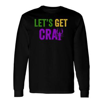 Lets Get Cray Mardi Gras Crawfish Tee & Long Sleeve T-Shirt T-Shirt | Mazezy