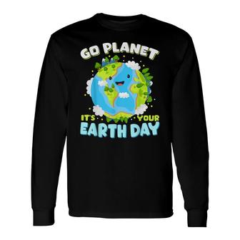 Cute Earth Day 2022 Go Planet Earth Day Everyday Long Sleeve T-Shirt | Seseable CA