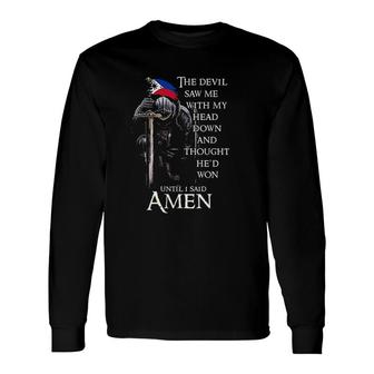 The Devil Saw Me With My Head Down And Thought Special 2022 Long Sleeve T-Shirt - Seseable