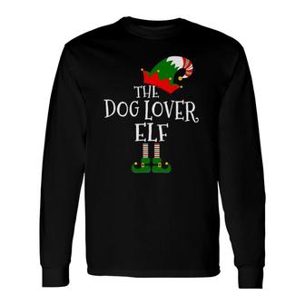 The Dog Lover Elf Matching Group Christmas Long Sleeve T-Shirt - Seseable