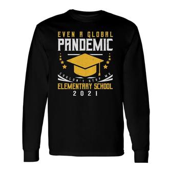 Elementary School 2021 Degree Graduation Graduate Long Sleeve T-Shirt - Seseable