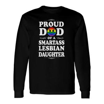 Emojicon Proud Dad Fathers Day Gay Pride Tee Long Sleeve T-Shirt - Seseable