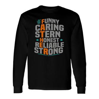 Father Dad From Wife Daughter Son Fathers Day Long Sleeve T-Shirt - Seseable