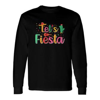 Lets Fiesta Party Decoration For Human Long Sleeve T-Shirt - Seseable