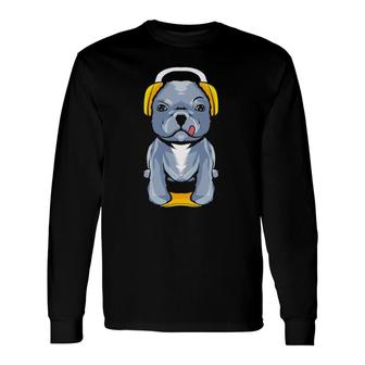 Gaming French Bulldog Lover Gamer Dog Video Game Long Sleeve T-Shirt - Seseable