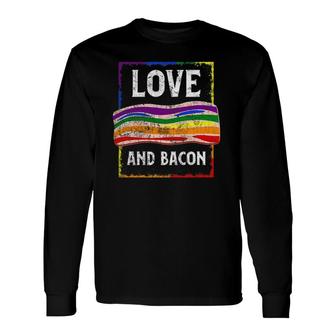 Gay Pride Rainbow Love Bacon Low Carb Keto Lgbtq Accessories Long Sleeve T-Shirt T-Shirt | Mazezy
