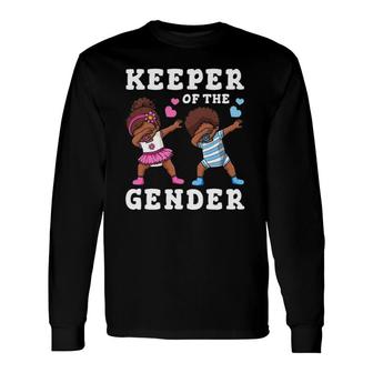 Gender Reveal Party Keeper Of The Gender Long Sleeve T-Shirt - Seseable