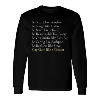 Gold Like A Greaser Classic Movie Book Graphic Novel Long Sleeve T-Shirt - Monsterry AU
