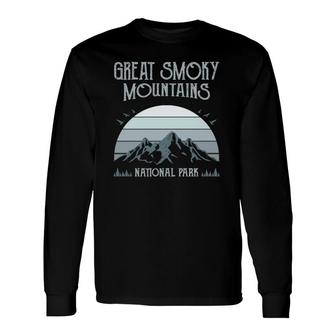 Great Smoky Mountains Vintage National Park Long Sleeve T-Shirt - Seseable