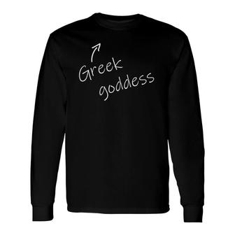 Greek Goddess Halloween Costume Adult Humor Long Sleeve T-Shirt - Seseable