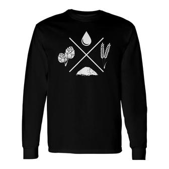 Home Brewing Form Men Women Brewer Craft Beer Lover Brewing Long Sleeve T-Shirt - Seseable