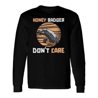 Honey Badger Animal Ratel Honey Badger Long Sleeve T-Shirt T-Shirt | Mazezy