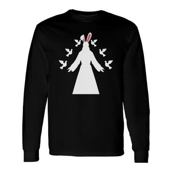 Jesus Easter Bunny Liberal Jesus Long Sleeve T-Shirt - Monsterry AU