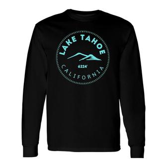 Lake Tahoe California Blue Mountain Long Sleeve T-Shirt T-Shirt | Mazezy