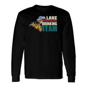 Lake Wawasee Beer Drinking Team Long Sleeve T-Shirt T-Shirt | Mazezy