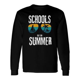 Last Day Of School Retro Schools Out For Summer Long Sleeve T-Shirt - Seseable