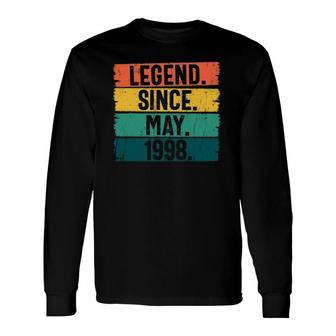 Legend Since May 1998 23Rd Birthday 23 Years Old Long Sleeve T-Shirt - Seseable