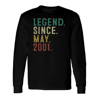 Legend Since May 2001 20Th Birthday 20 Years Old Men Long Sleeve T-Shirt - Seseable